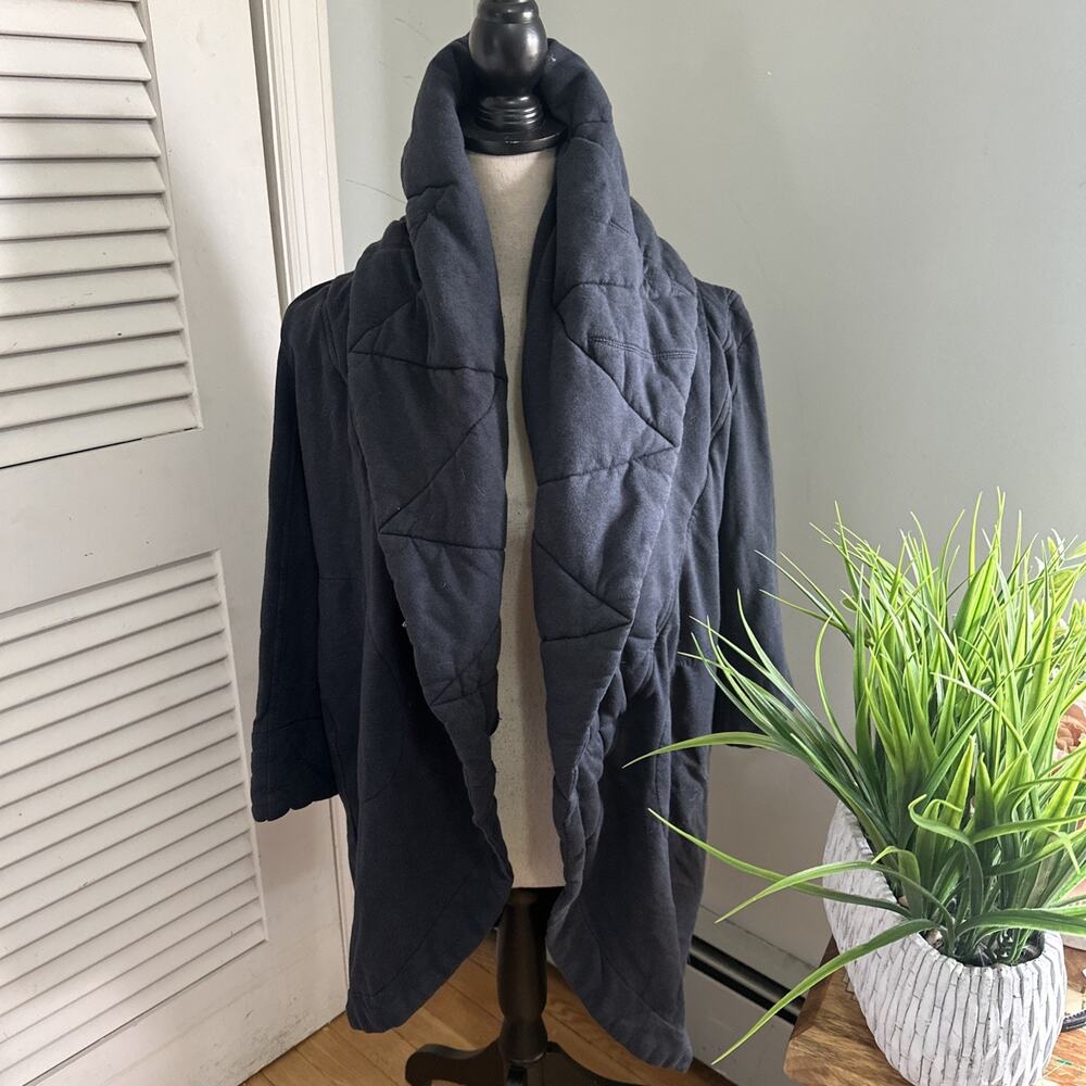 Young Fabulous & Broke Jacket Womens Small/Medium Gray Quilted Sandrine Cozycore